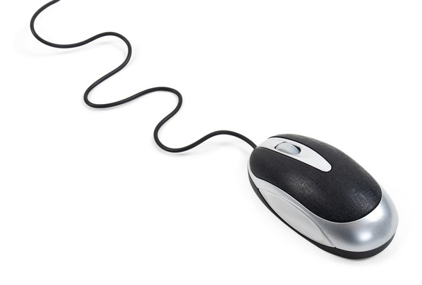 Tietokone hiiri eristetty valkoisella taustalla - Valokuva, kuva