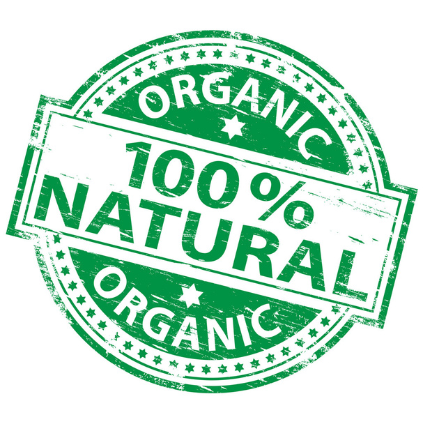 Natural Food Stamp - Vector, Image