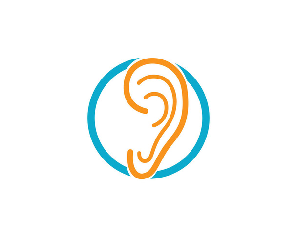 Modelo de logotipo de audição
 - Vetor, Imagem
