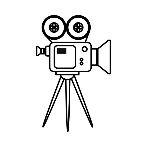 Κινηματογράφος βιντεοκάμερα εξοπλισμός - Διάνυσμα, εικόνα