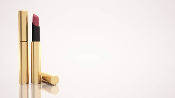 Lipstick on a white background. Bottle, lipstick, accessory, sty - Zdjęcie, obraz
