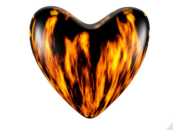 ohnivé srdce - Fotografie, Obrázek