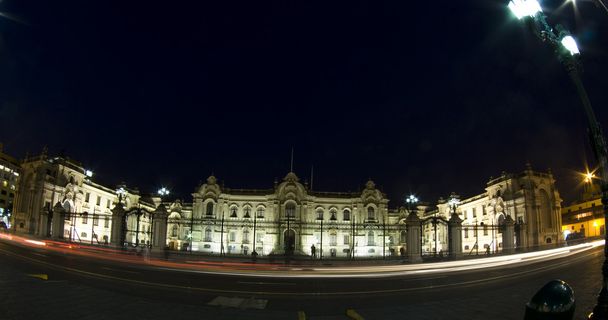 presidential palace at night lima peru - Photo, Image