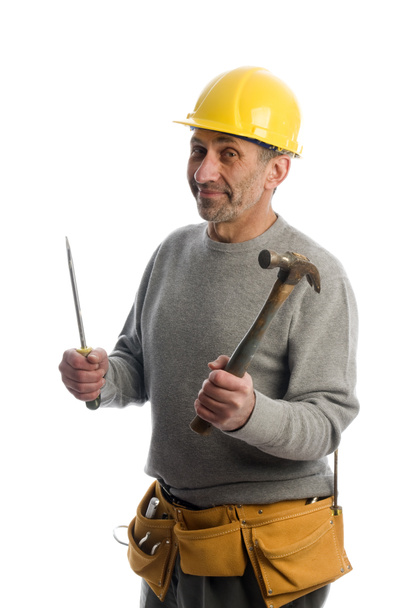 contractor with tools - Foto, imagen