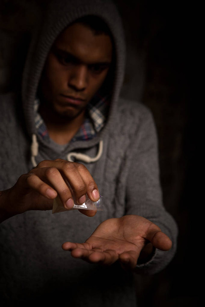 Narcotics and drugs concept - Foto, afbeelding