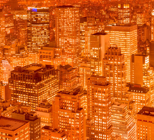View of New York Manhattan during sunset hours - Foto, immagini