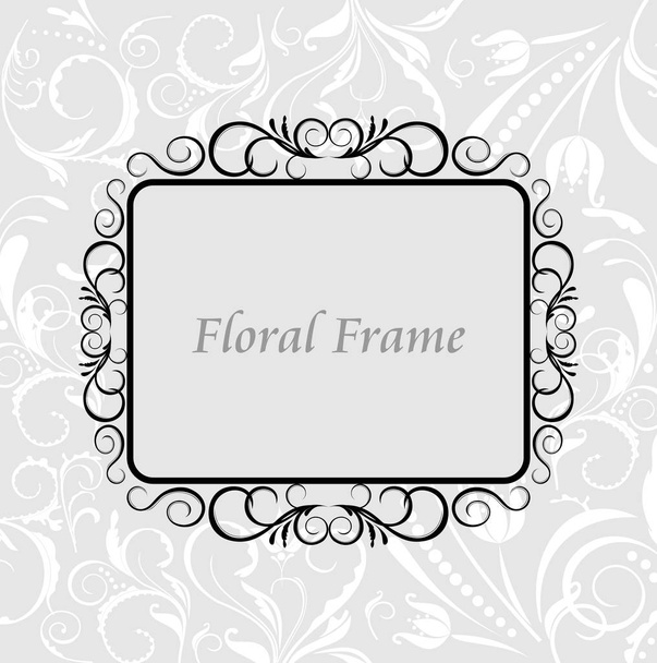 Illustration Floral frame - Photo, Image