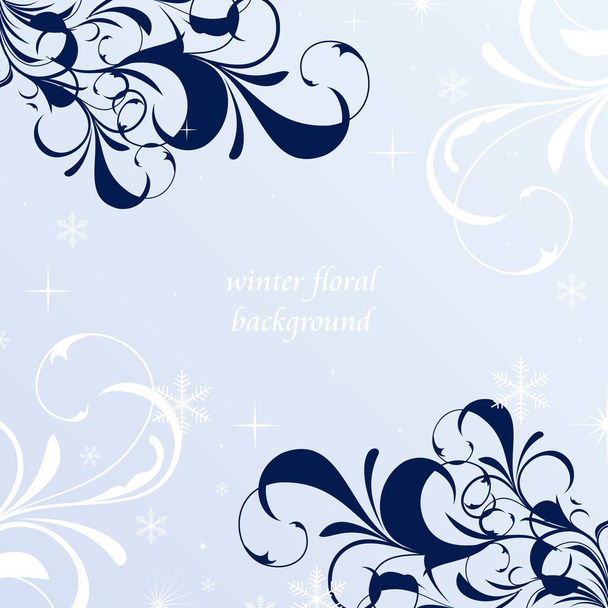 Winter floral background - Photo, Image