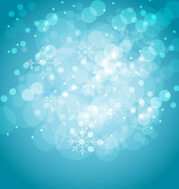 Christmas abstract background with snowflakes - Foto, imagen