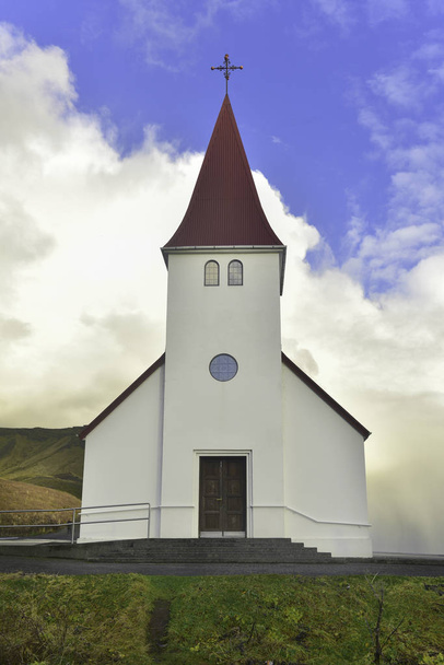 Evangélikus templom, a VIK-ben. Izland. - Fotó, kép