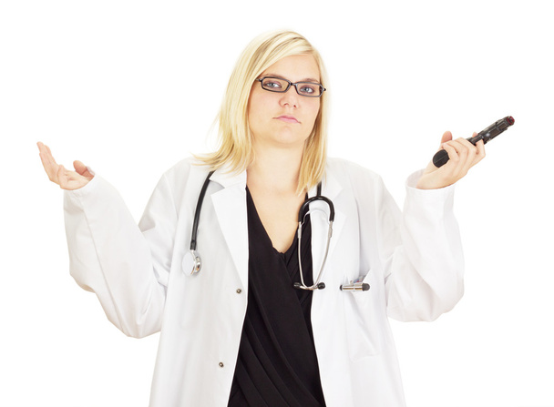 Medical doctor with a gun - Foto, immagini