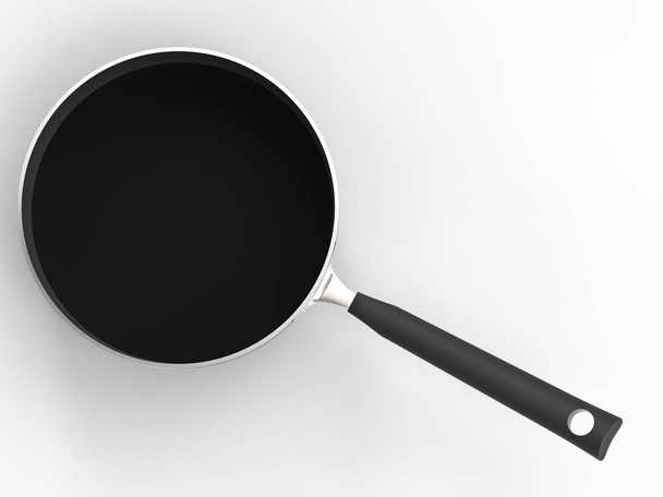 empty black saucepan - Photo, Image