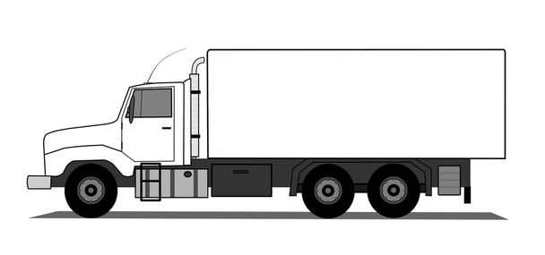 samochodów ciężarowych pudełko - Wektor, obraz