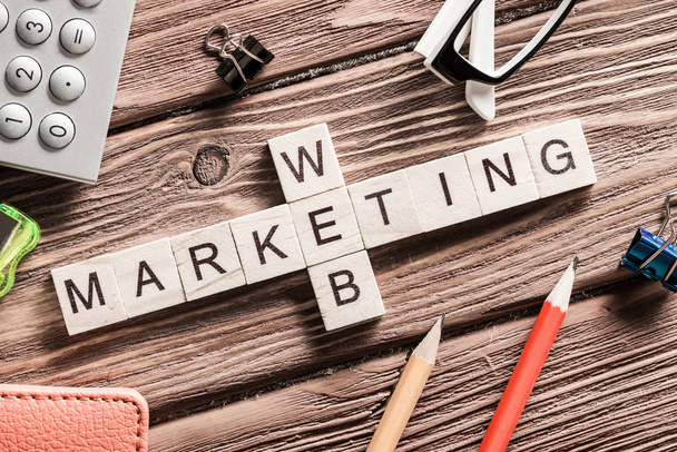 Words of business marketing  - Foto, Imagem