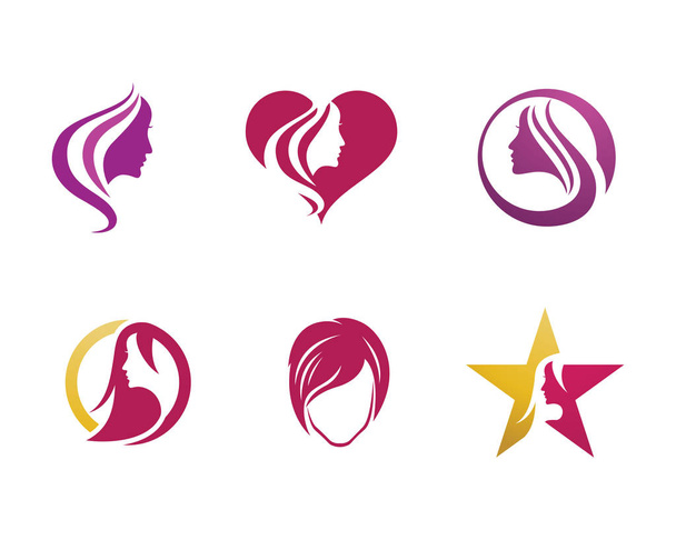 Šablona a ženy salon logo - Vektor, obrázek