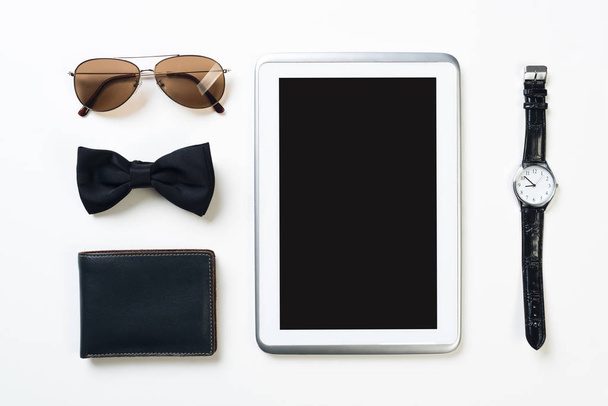 Men's accessories and tablet  - Foto, imagen