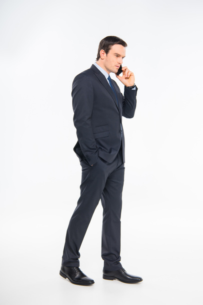 Businessman talking on smartphone - Fotografie, Obrázek