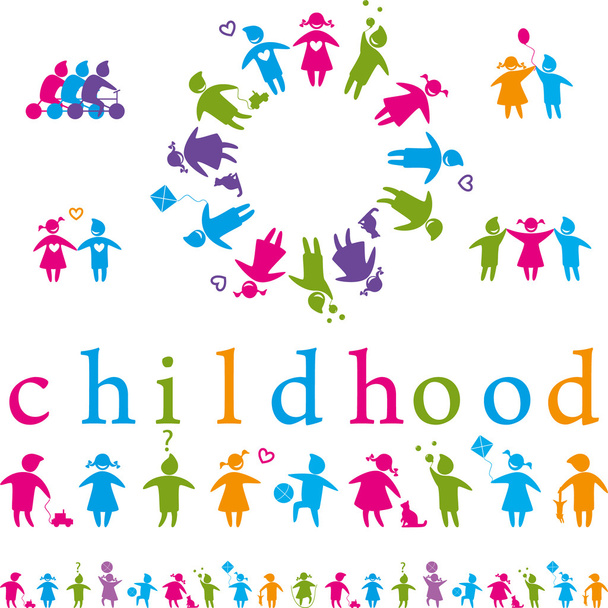 Set_of_icons-childhood - Vector, Image