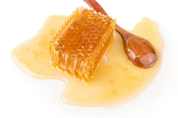 Honey isolated on a white background cutout - Fotó, kép