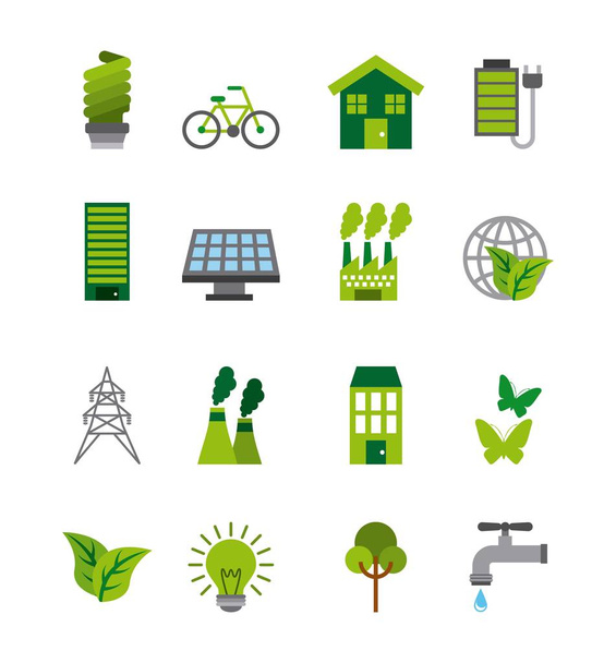 ecology and Green idea design - Vektor, kép