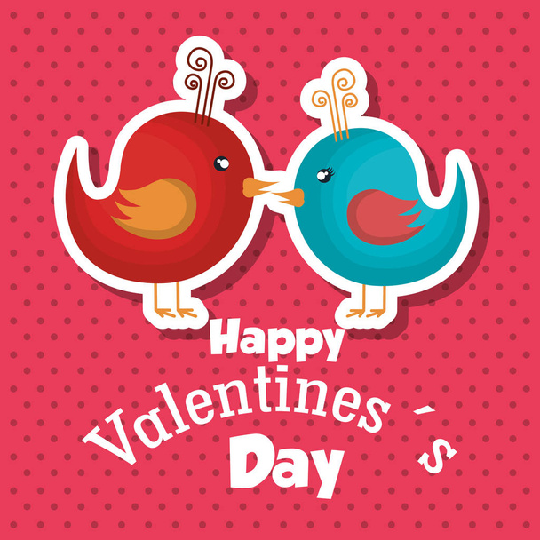happy valentines day card - Вектор,изображение