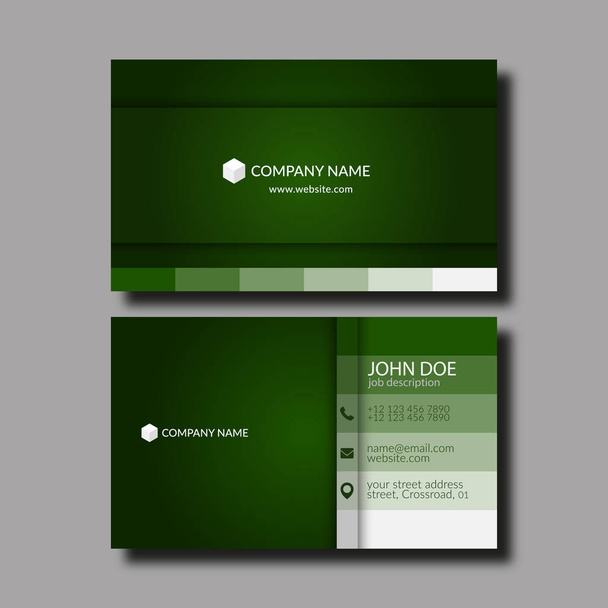 Business Card Template. - Vector, Image