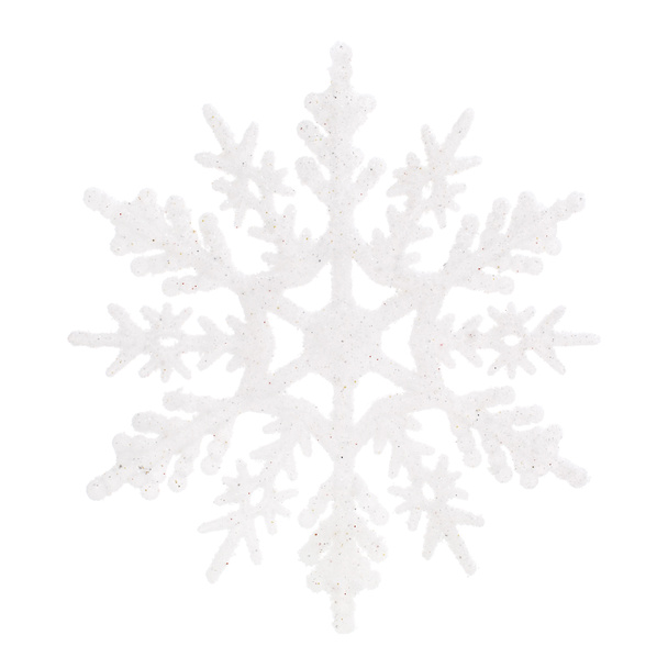 Decoración de Navidad. copo de nieve blanco aislado
 - Foto, Imagen