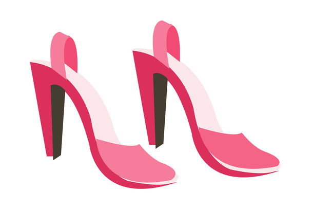 Scarpe da donna rosa
 - Vettoriali, immagini