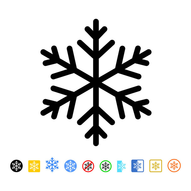 Νιφάδα χιονιού εικονίδιο του φορέα - Διάνυσμα, εικόνα
