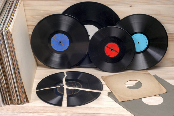 Vinyl record. Copy space for text. - Photo, Image