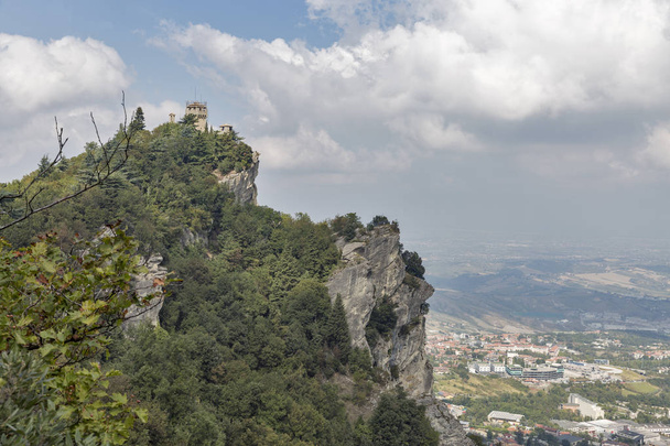 Cesta tower, one of three fortress in San Marino. - Photo, Image