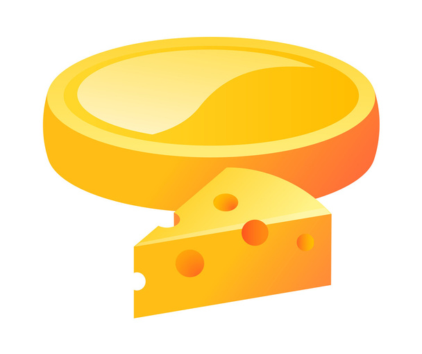 Vector icon cheese - Διάνυσμα, εικόνα