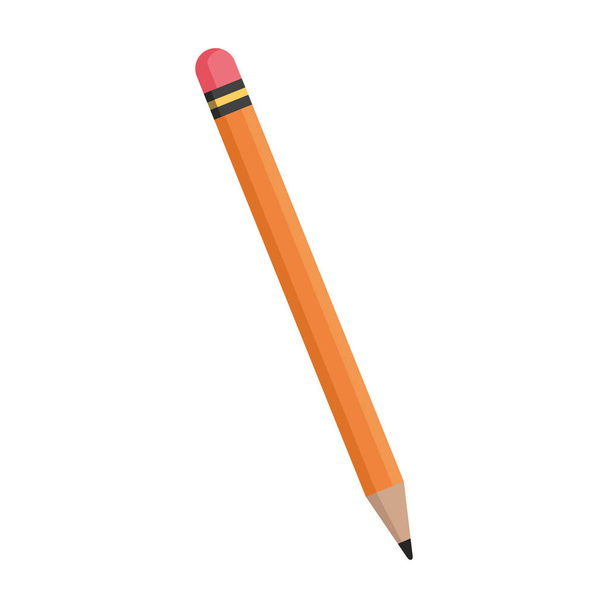 Geïsoleerde potlood gereedschap ontwerp - Vector, afbeelding