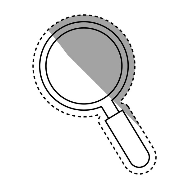 isolated magnifying glass - Vector, Image