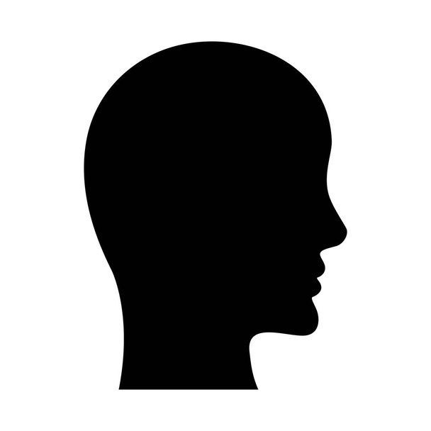 Silhouette testa umana
 - Vettoriali, immagini