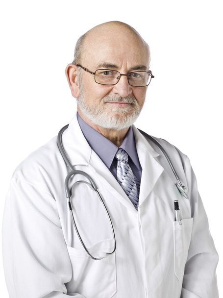 šťastný lékař se stetoskopem - Fotografie, Obrázek