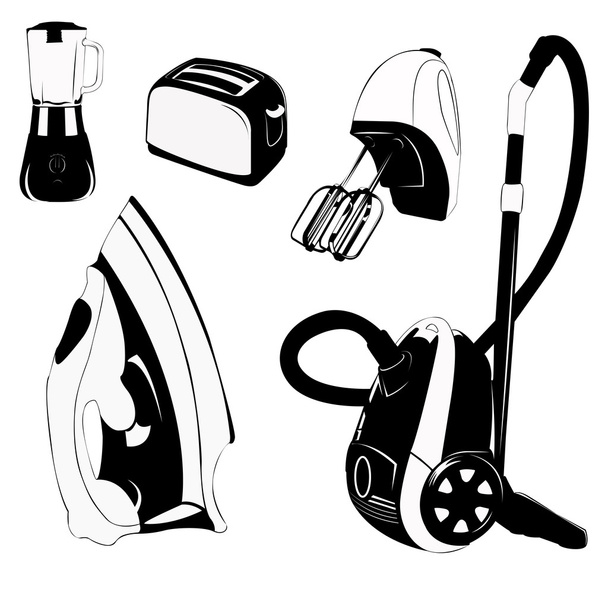 Vector illustration.Home appliances - Vector, Image