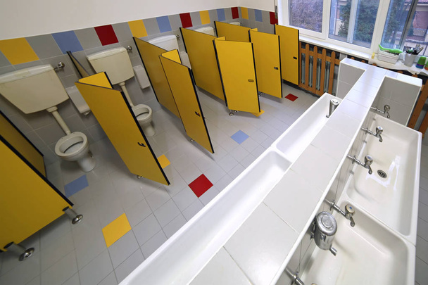 bathroom for  children in primary school - Photo, Image