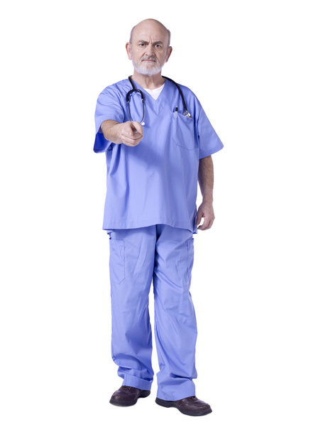 Aged man nurse - Фото, изображение