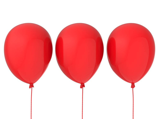 три червоні кулі
 - Фото, зображення