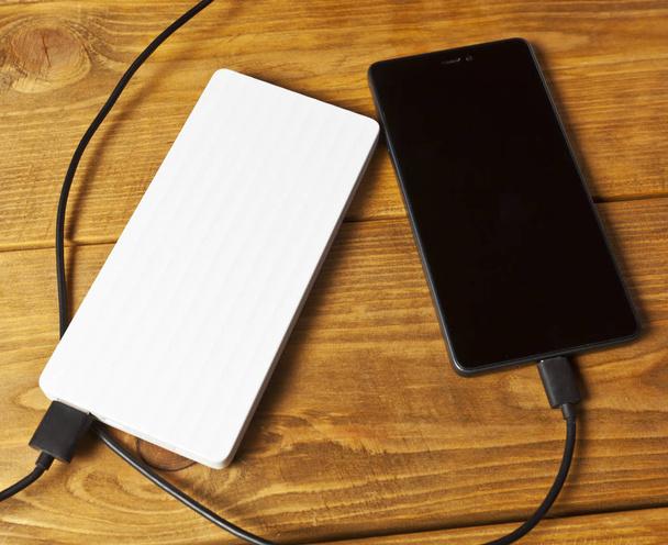 power bank and smartphone  - Photo, Image