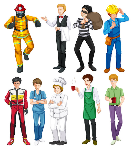 People doing different occupations - Vector, Image