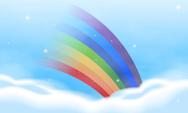Ontwerp van de achtergrond met kleurrijke regenboog - Vector, afbeelding