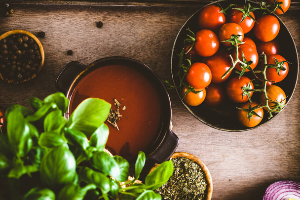 Homemade tomato soup - Φωτογραφία, εικόνα