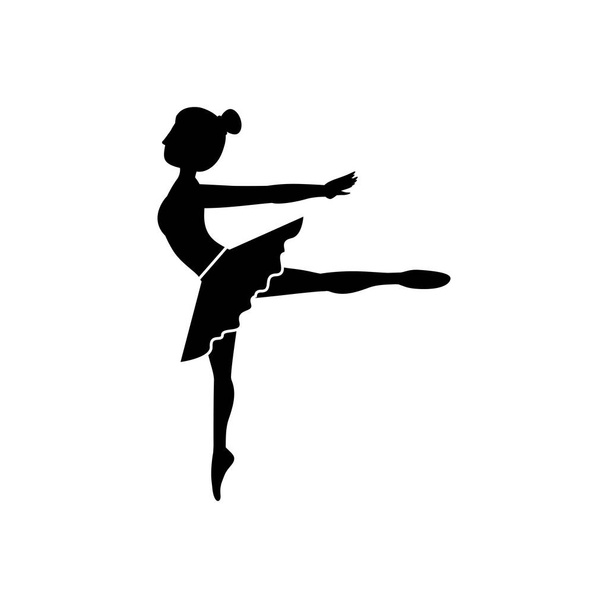 Eristetty tyttö käytännössä baletti suunnittelu
 - Vektori, kuva