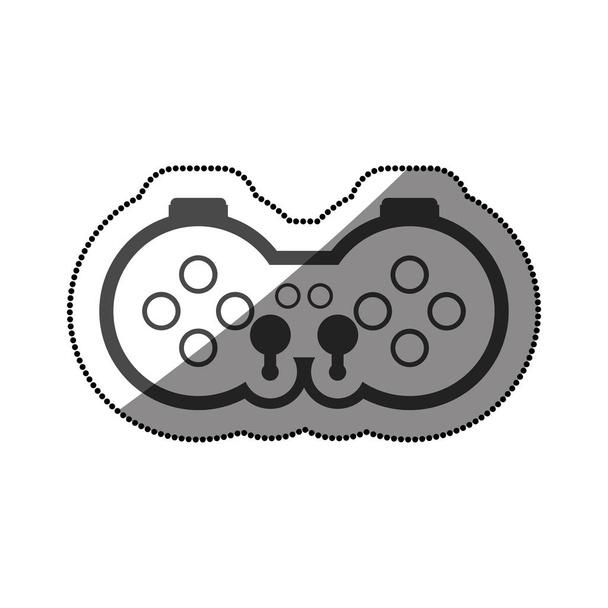 isoliertes Gamepad im Videospieldesign - Vektor, Bild