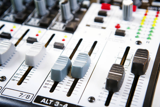 Ovládací panel mixéru zvuku - Fotografie, Obrázek