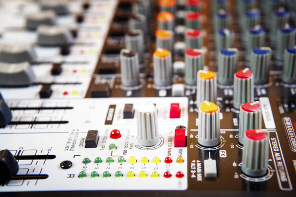 Sound music mixer control  panel. - Photo, Image