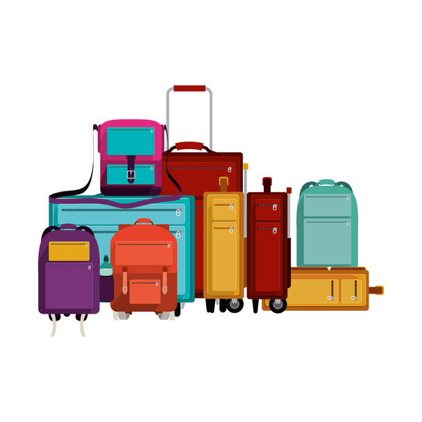 Design de bagagem isolada
 - Vetor, Imagem