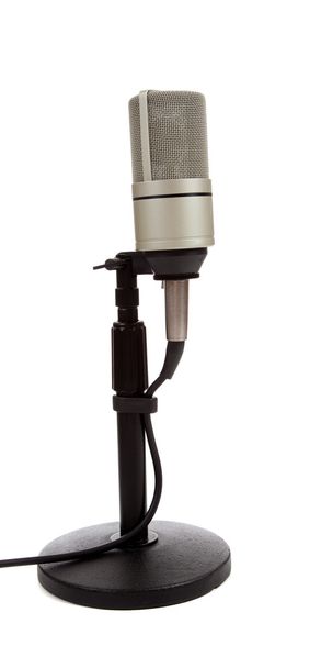 vintage microphone on a white background - Photo, image